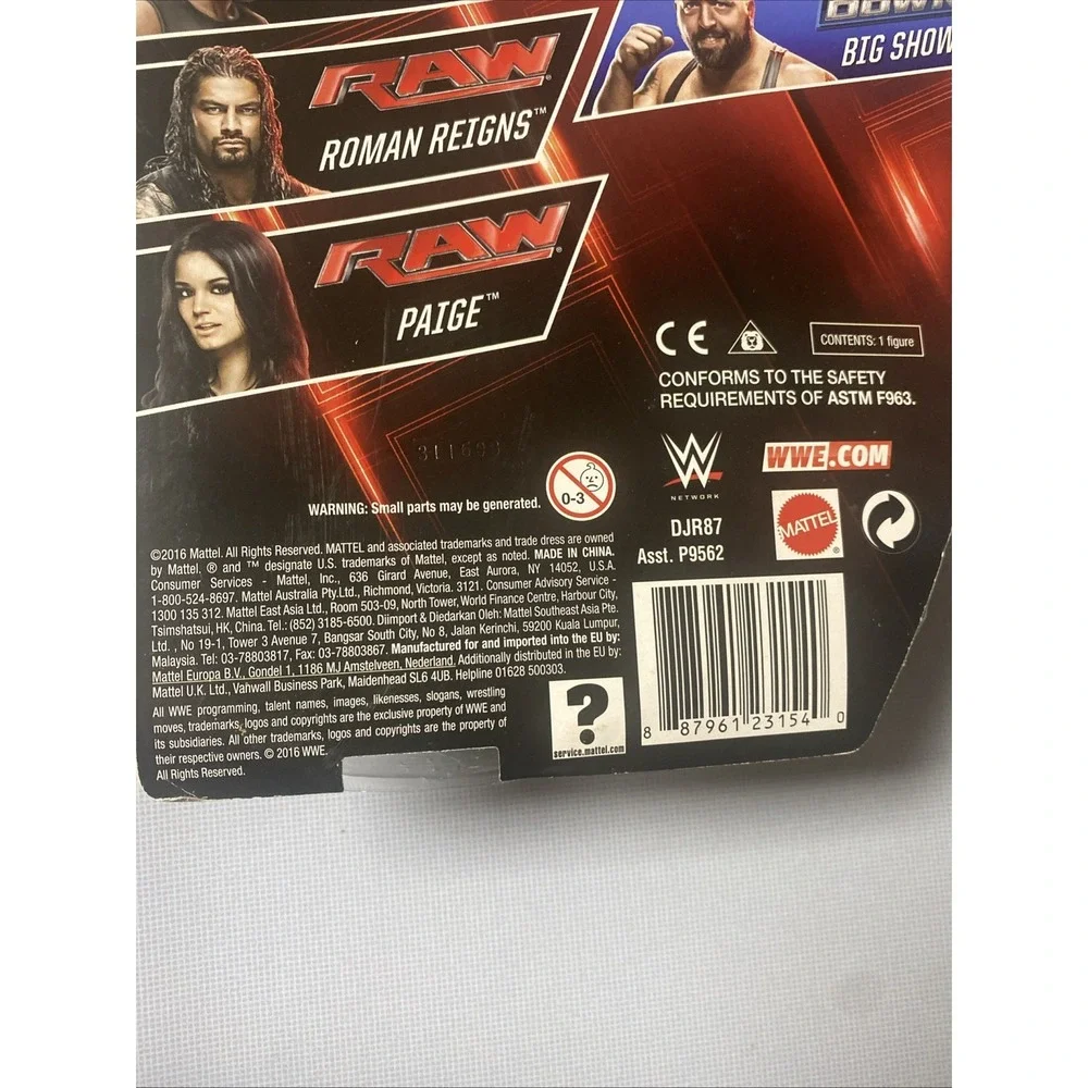 WWE Mattel Basic Series 66 Paige Action Figure Raw Divas NXT Sealed New On Card